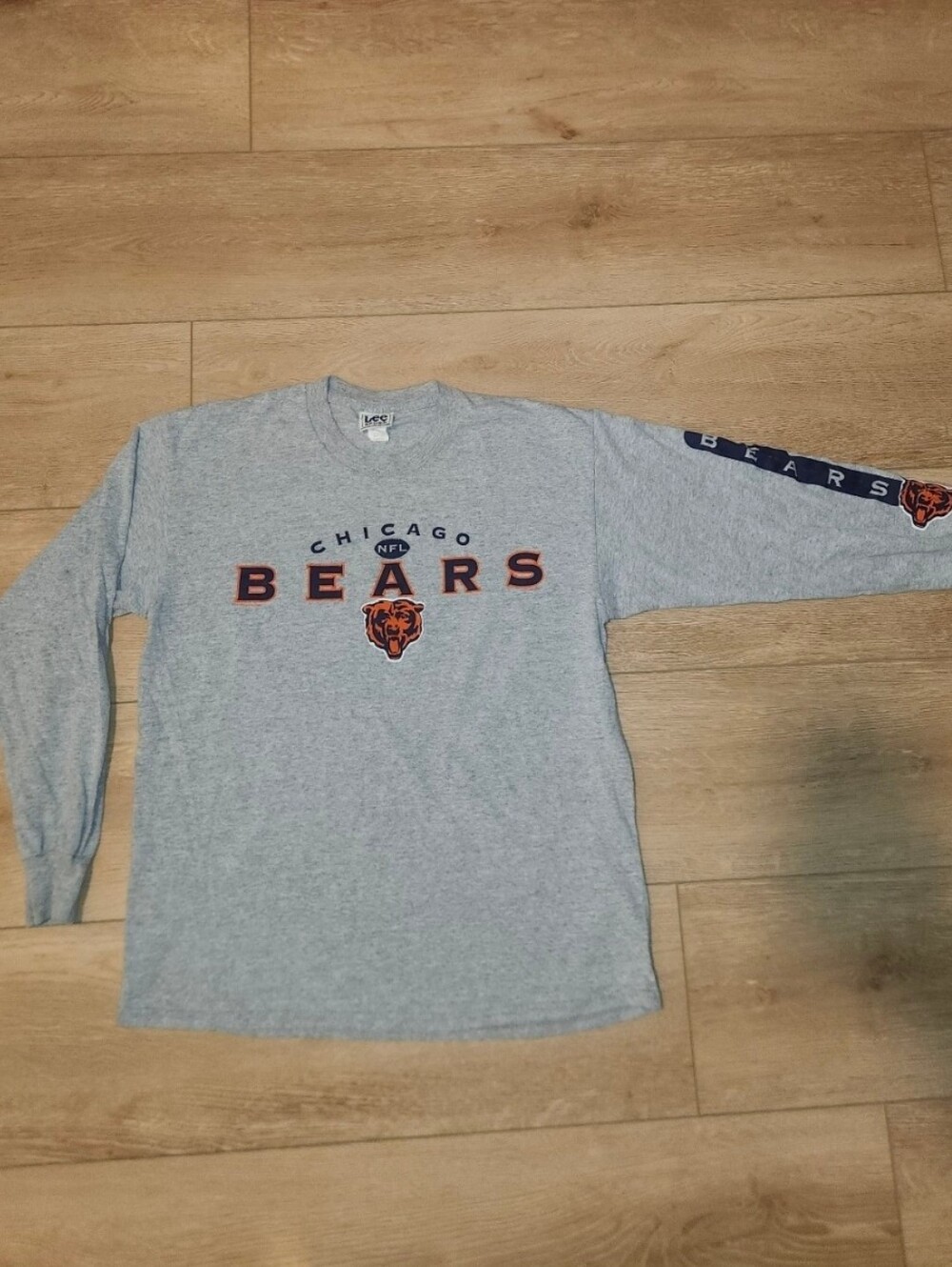 Vintage Y2K 2000s Chicago Bears Lee Sports Gray Long Sleeve Men's Size Large Goo